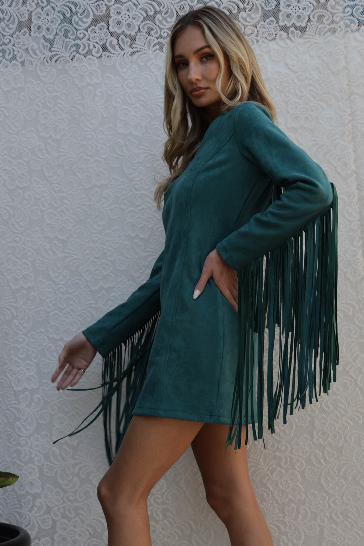 Straight and Narrow Fringe Dress