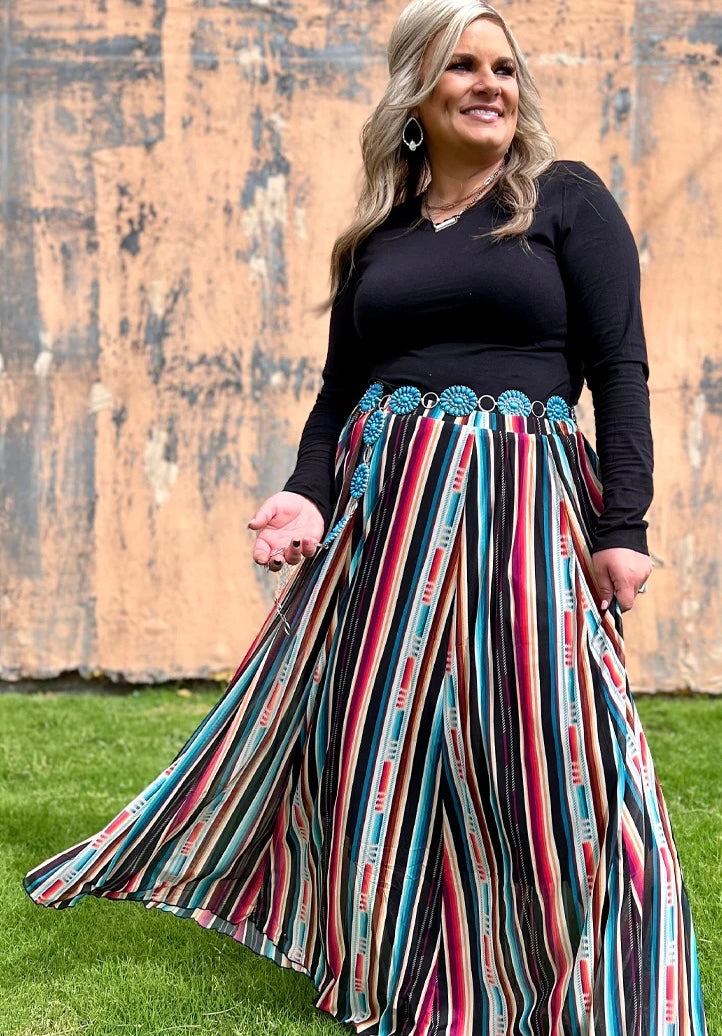 Serape Maxi Skirt