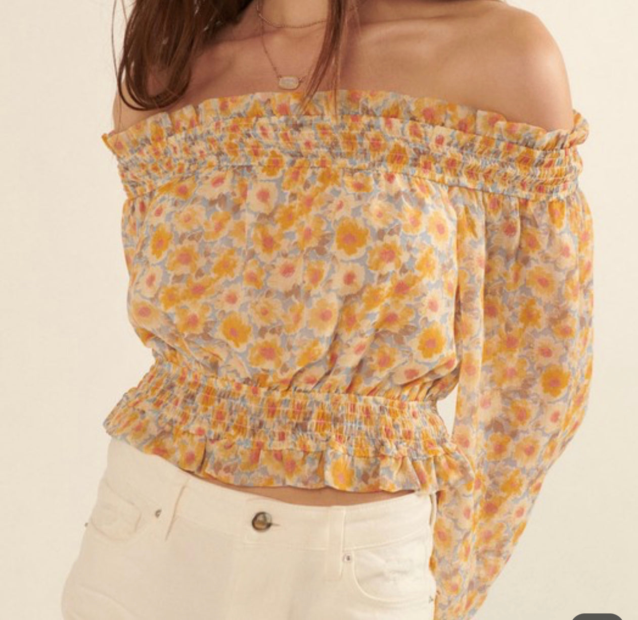 Tessel Off Shoulder Crop Top