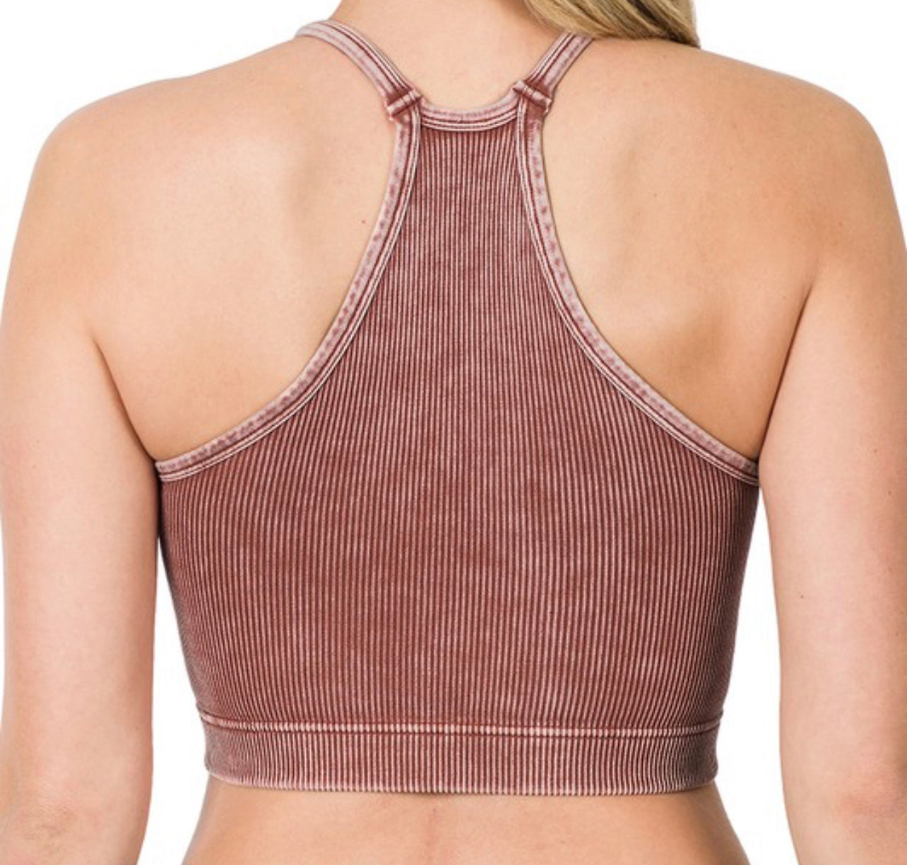 WASHED RIBBED CAMI TOP