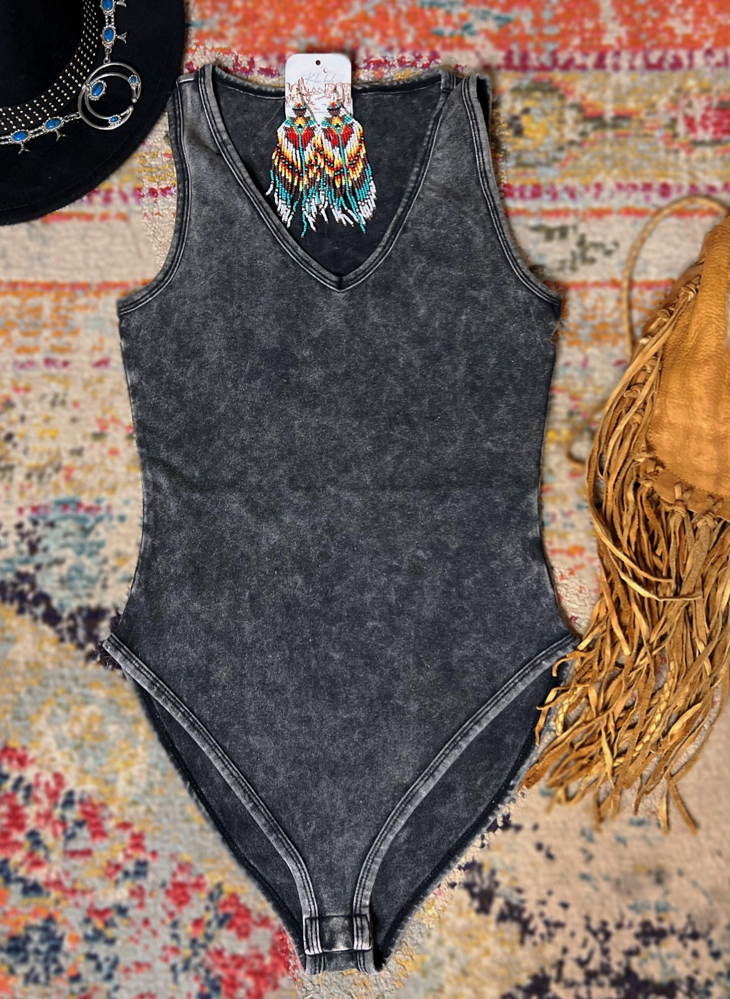 ACID WASH BODYSUIT