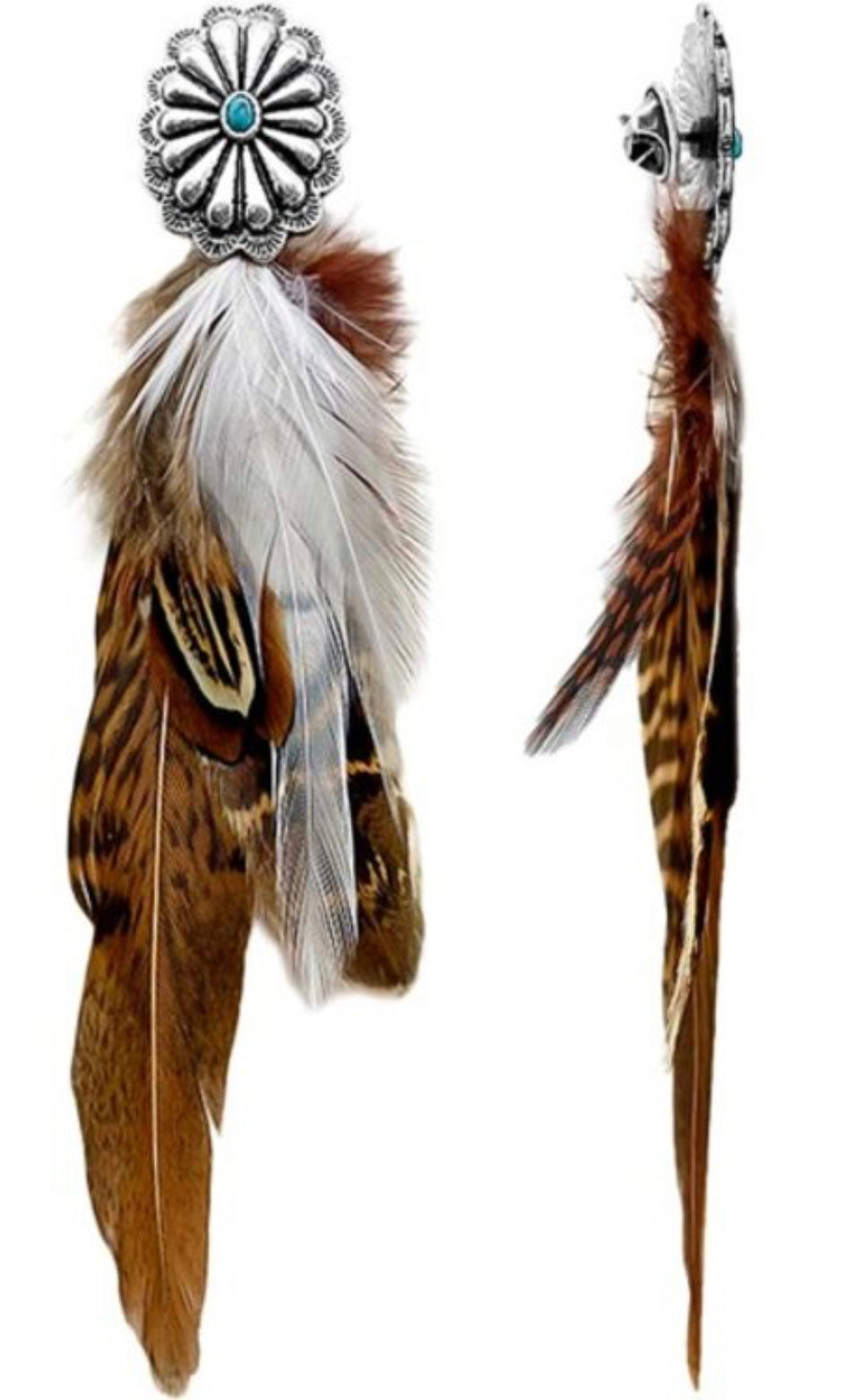 Western Feather Hat Pin