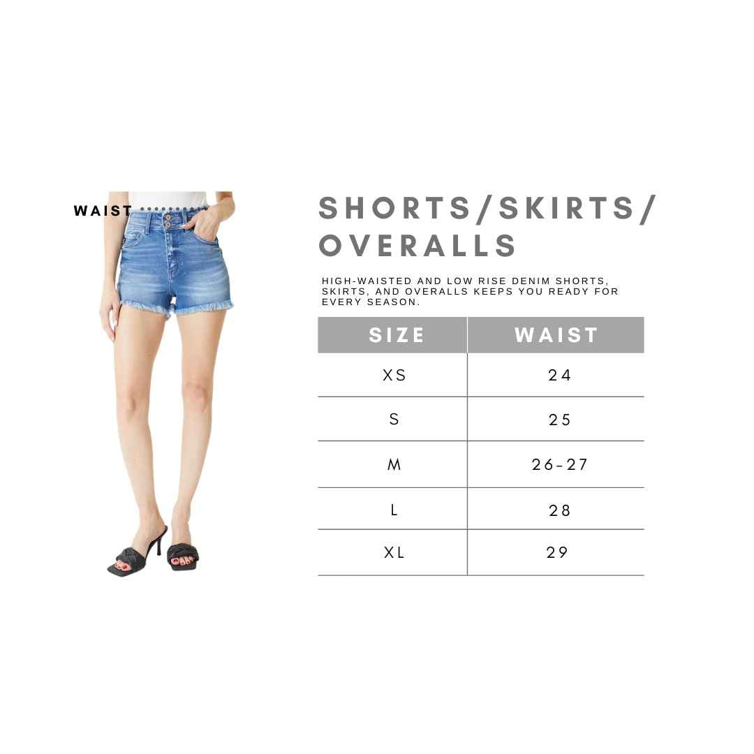 Light wash Distressed Shorts