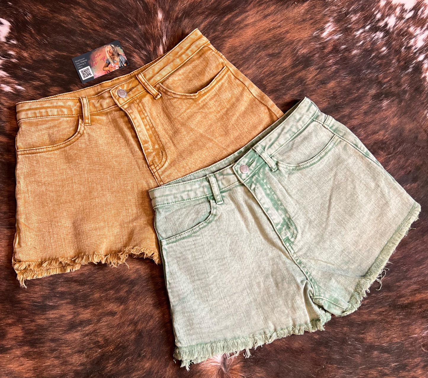 Acid Wash Shorts