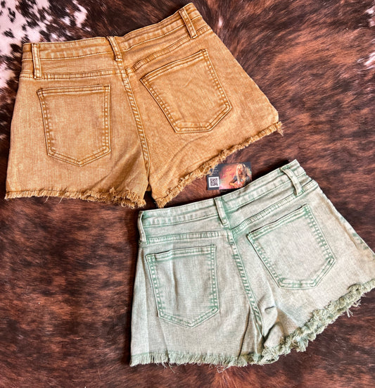 Acid Wash Shorts