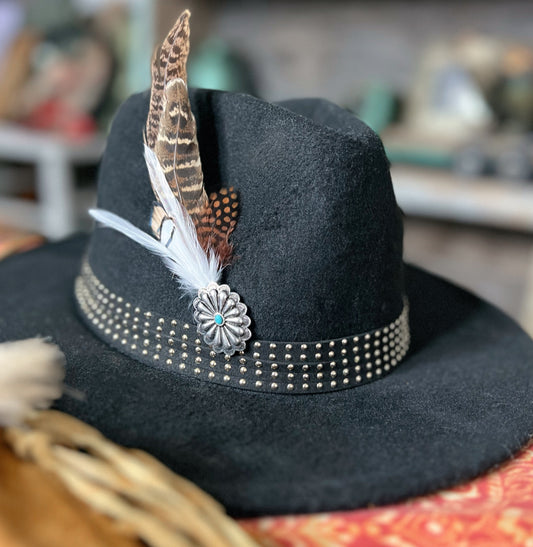 Western Feather Hat Pin