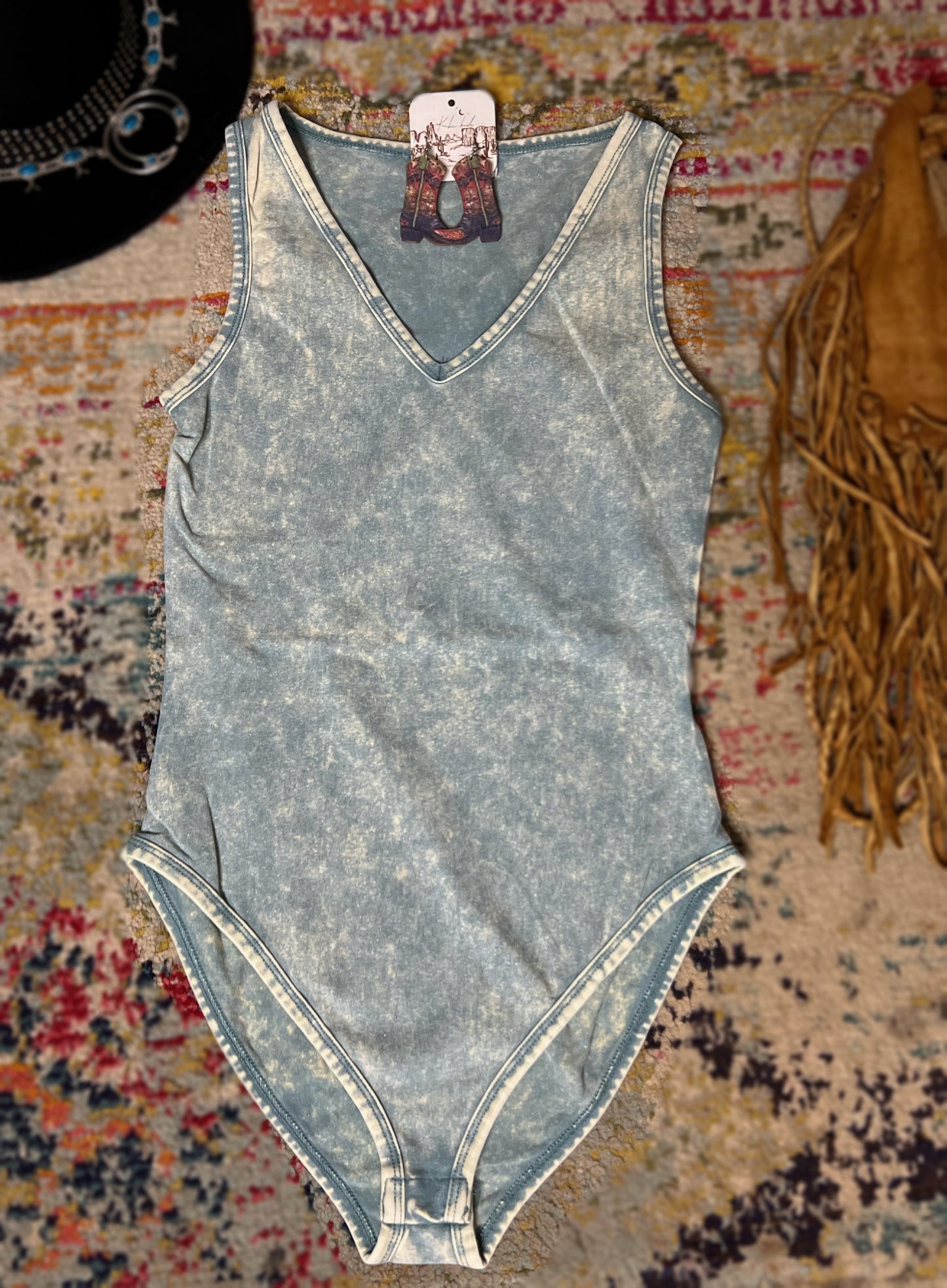 ACID WASH BODYSUIT