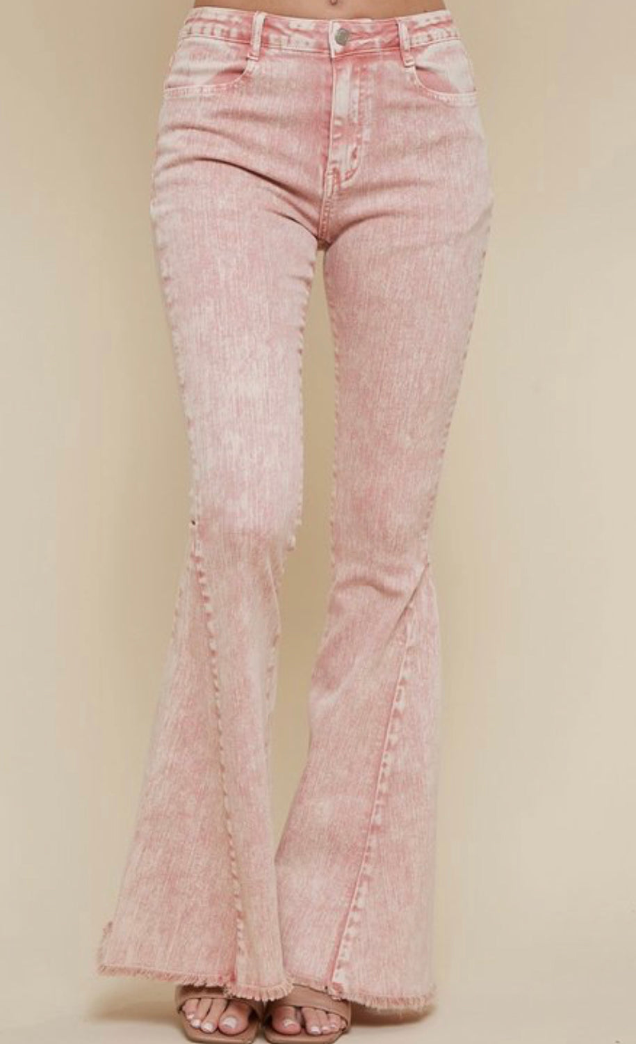 Acid Wash Stretch Bell Bottoms