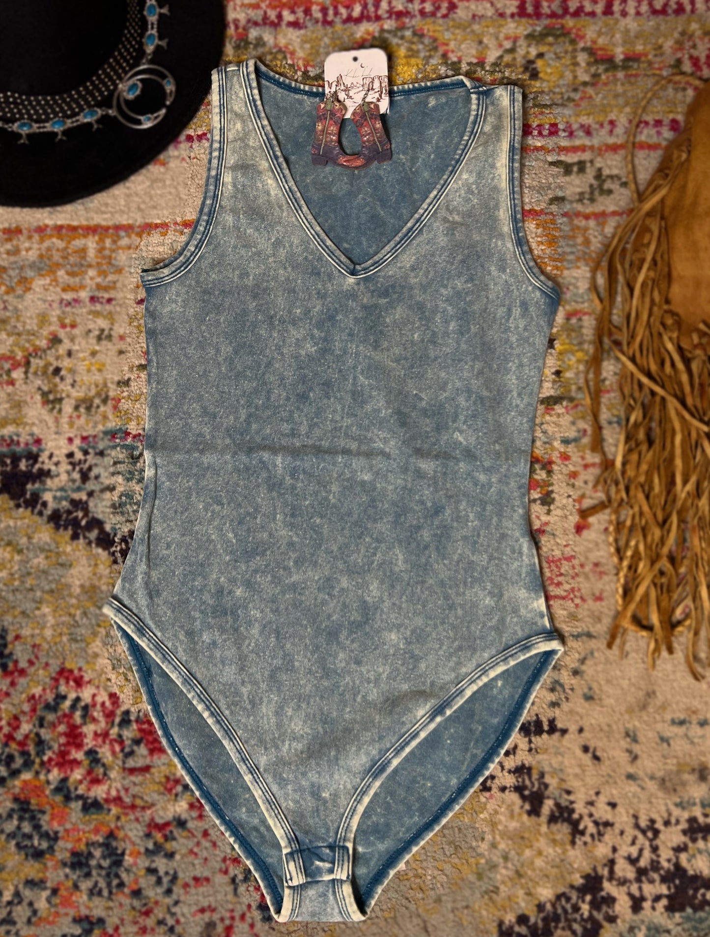 ACID WASH BODYSUIT