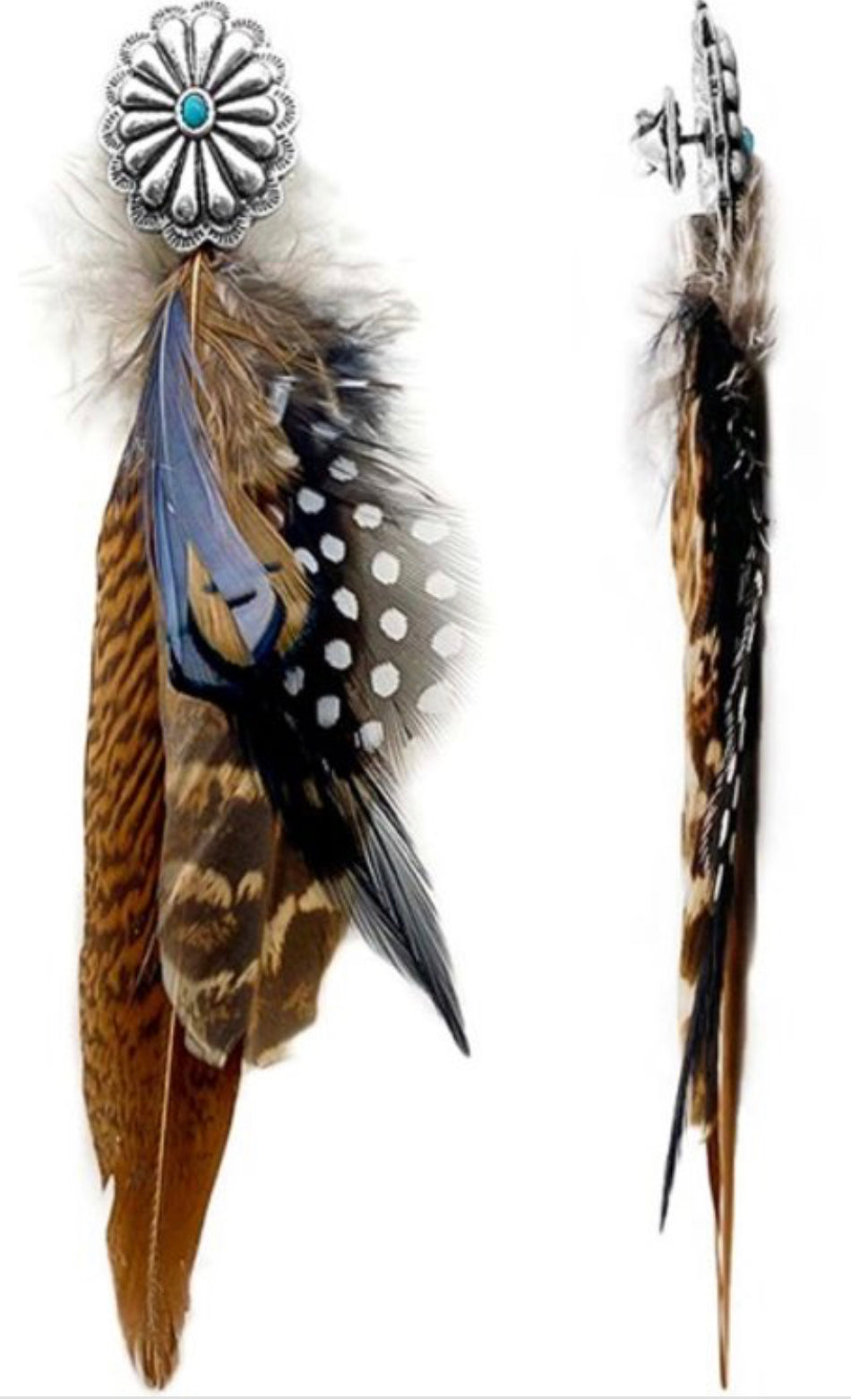 Western Feather Hat Pin