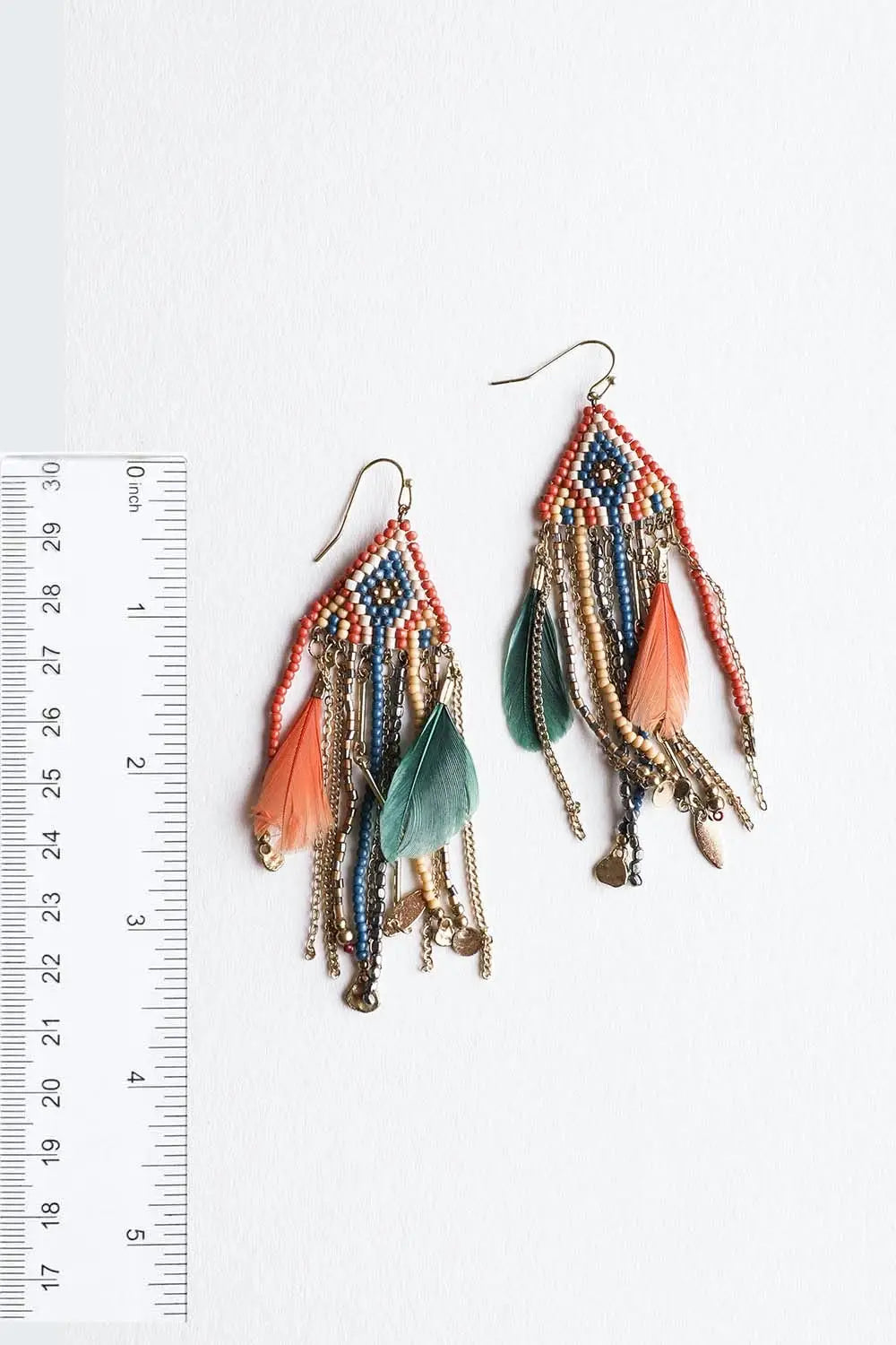 Sunfleet Feather Dangle Earrings