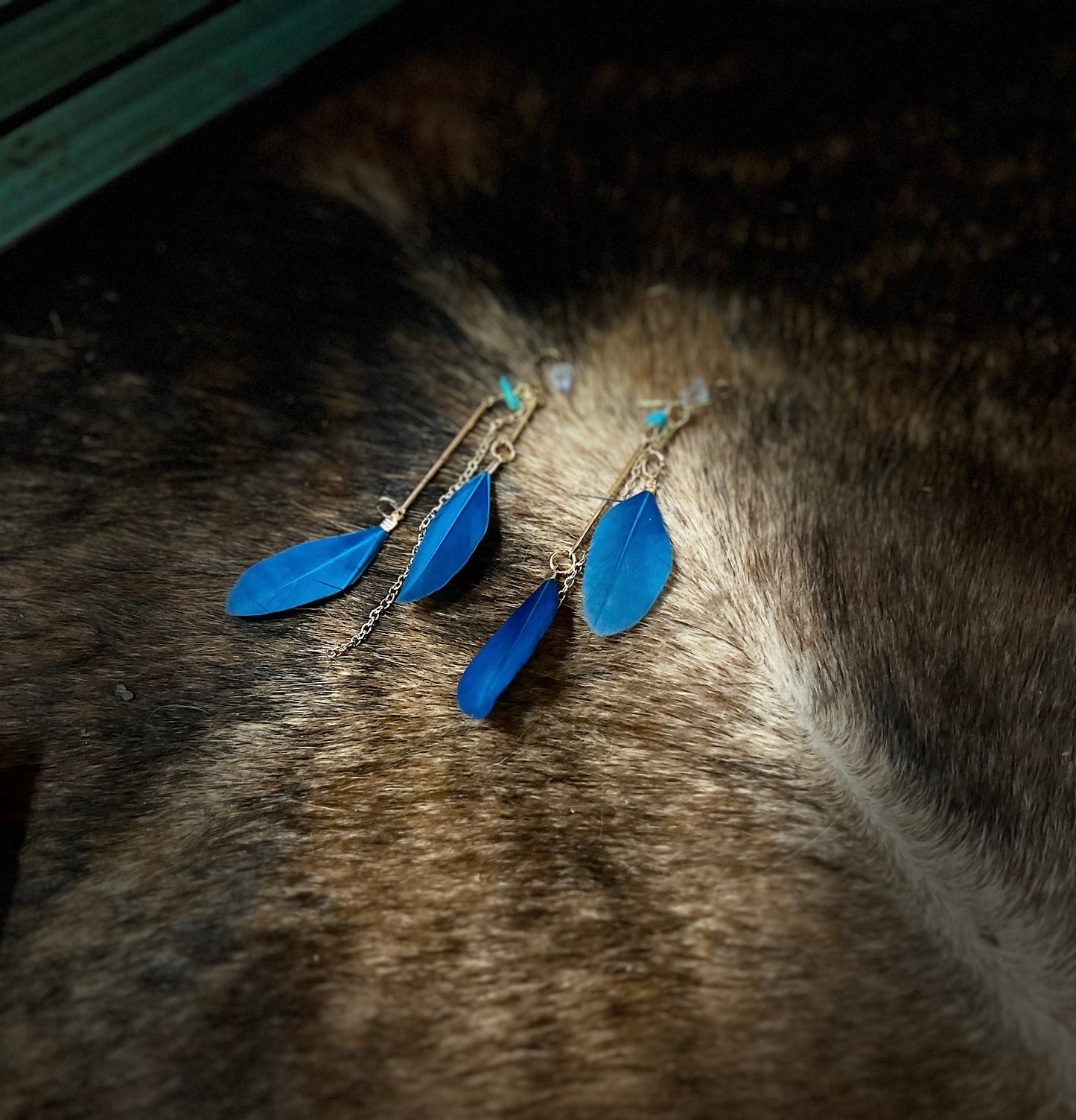 Feather Drop Earring