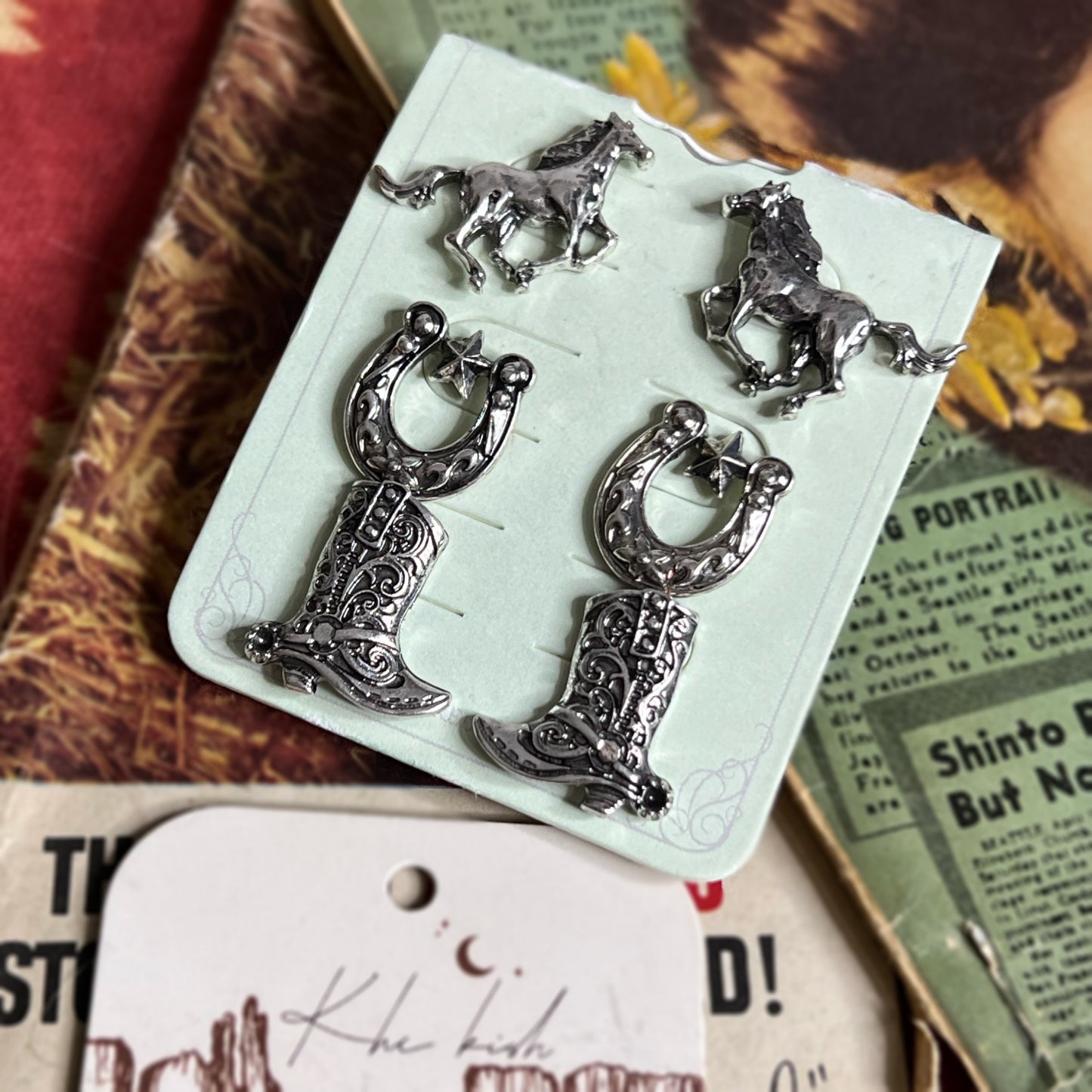 Paisley Horse earrings