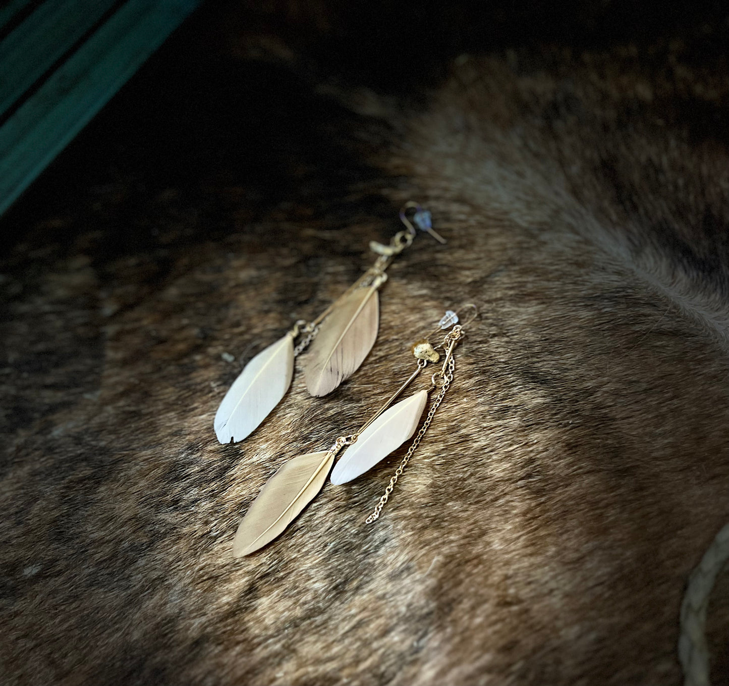 Feather Drop Earring