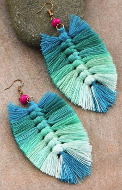 Macrame Boho Earring