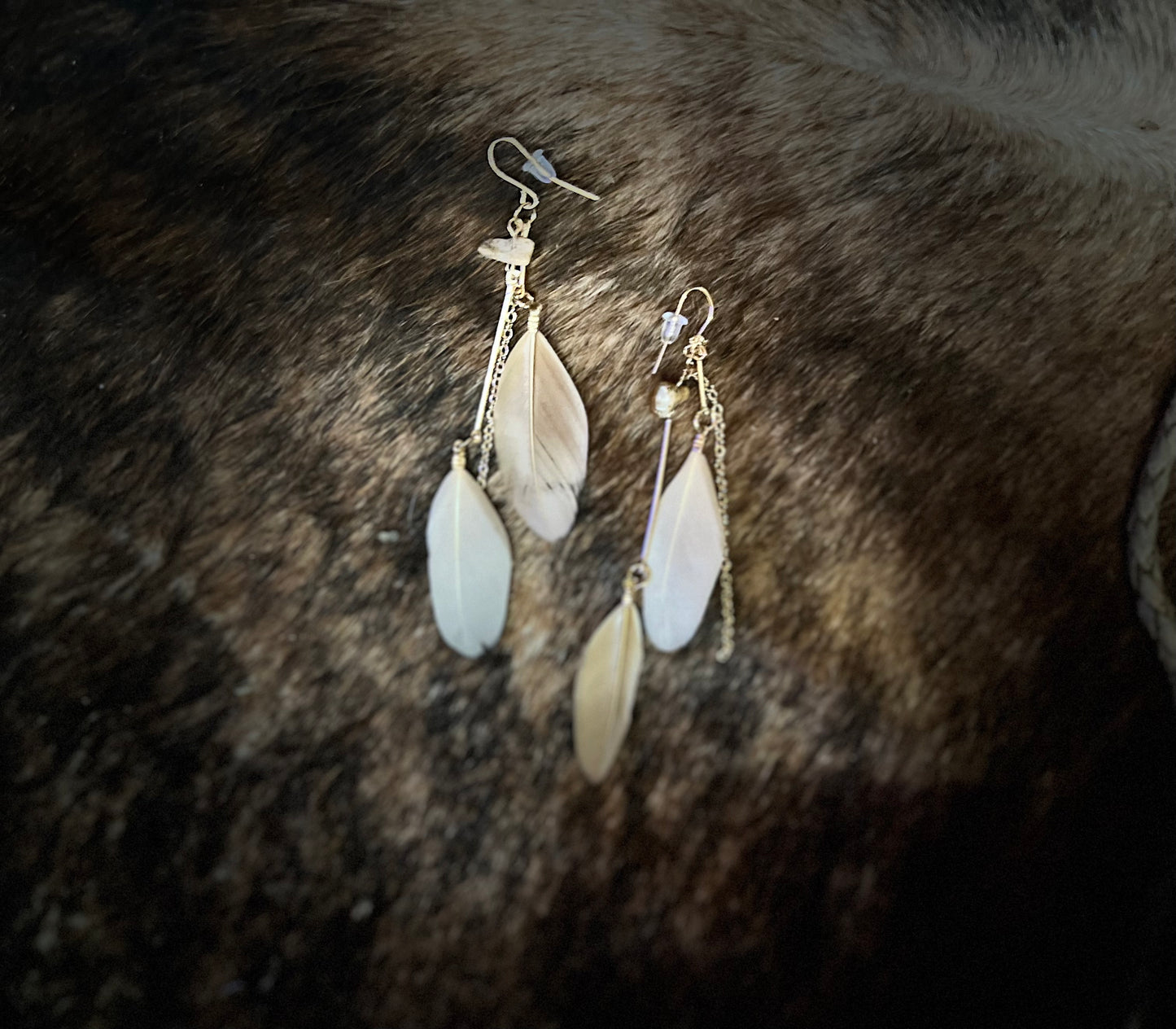 Feather Drop Earring