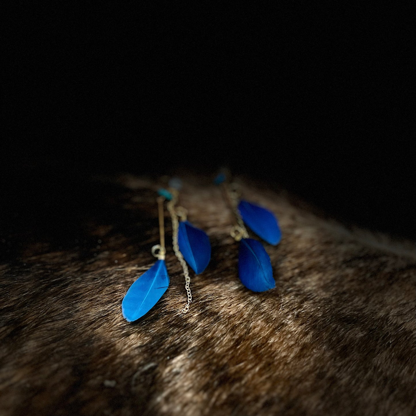 Feather Drop Earring